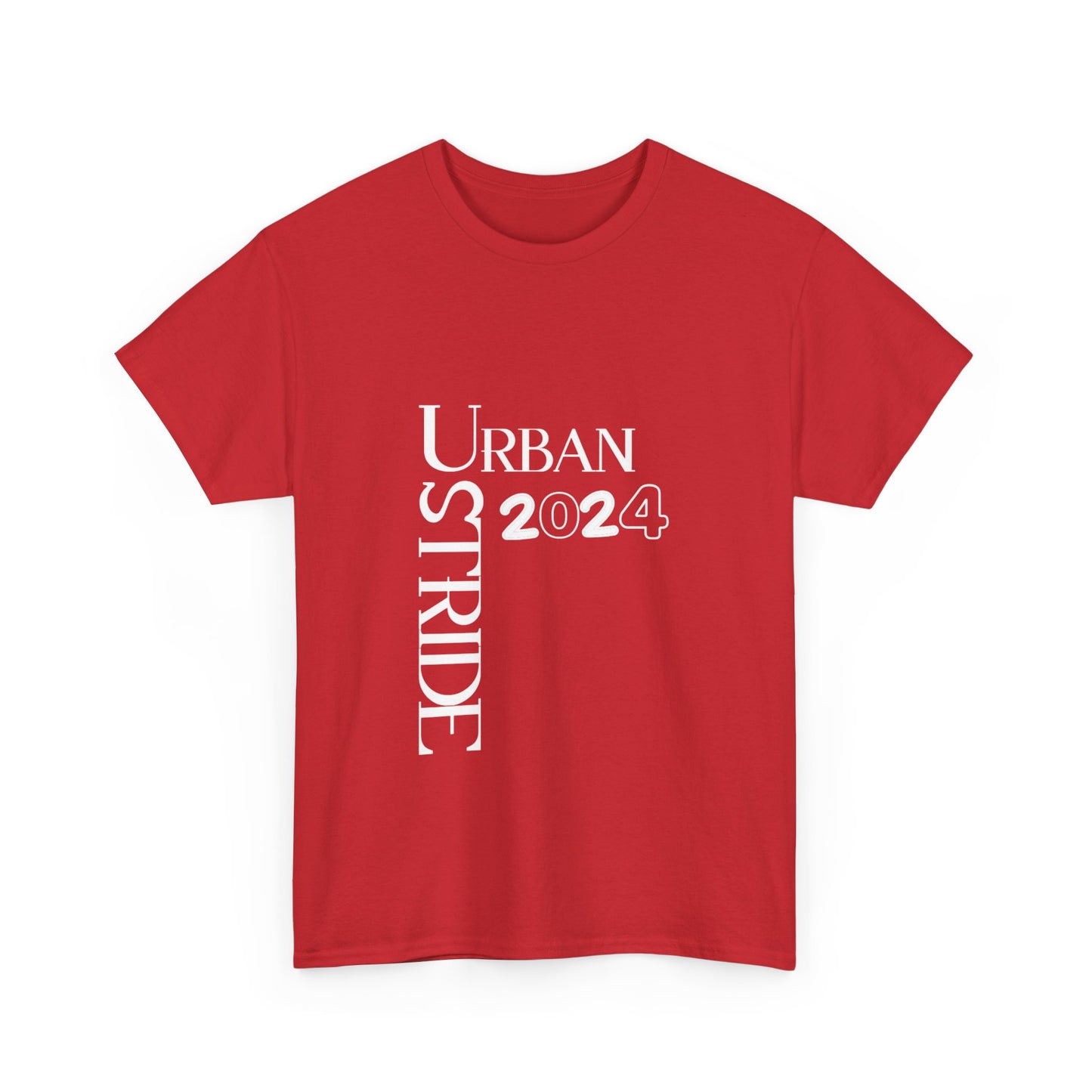 T-shirt con scritta "Urbanstride" red & black