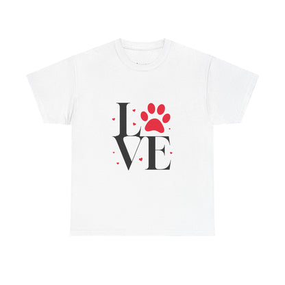 T-shirt con scritta "Love"