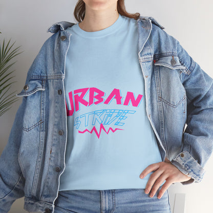 T-shirt con scritta "UrbanStride Neon Pulse"