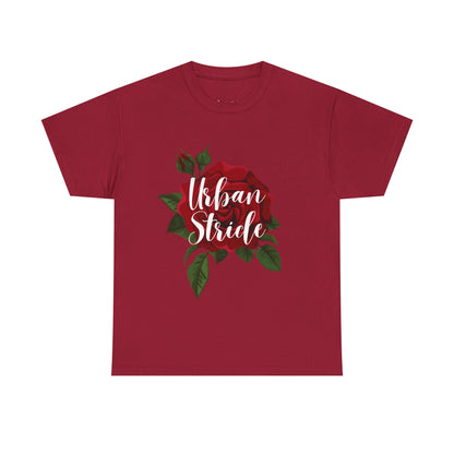 T-shirt con scritta "UrbanStride Vintage Flower