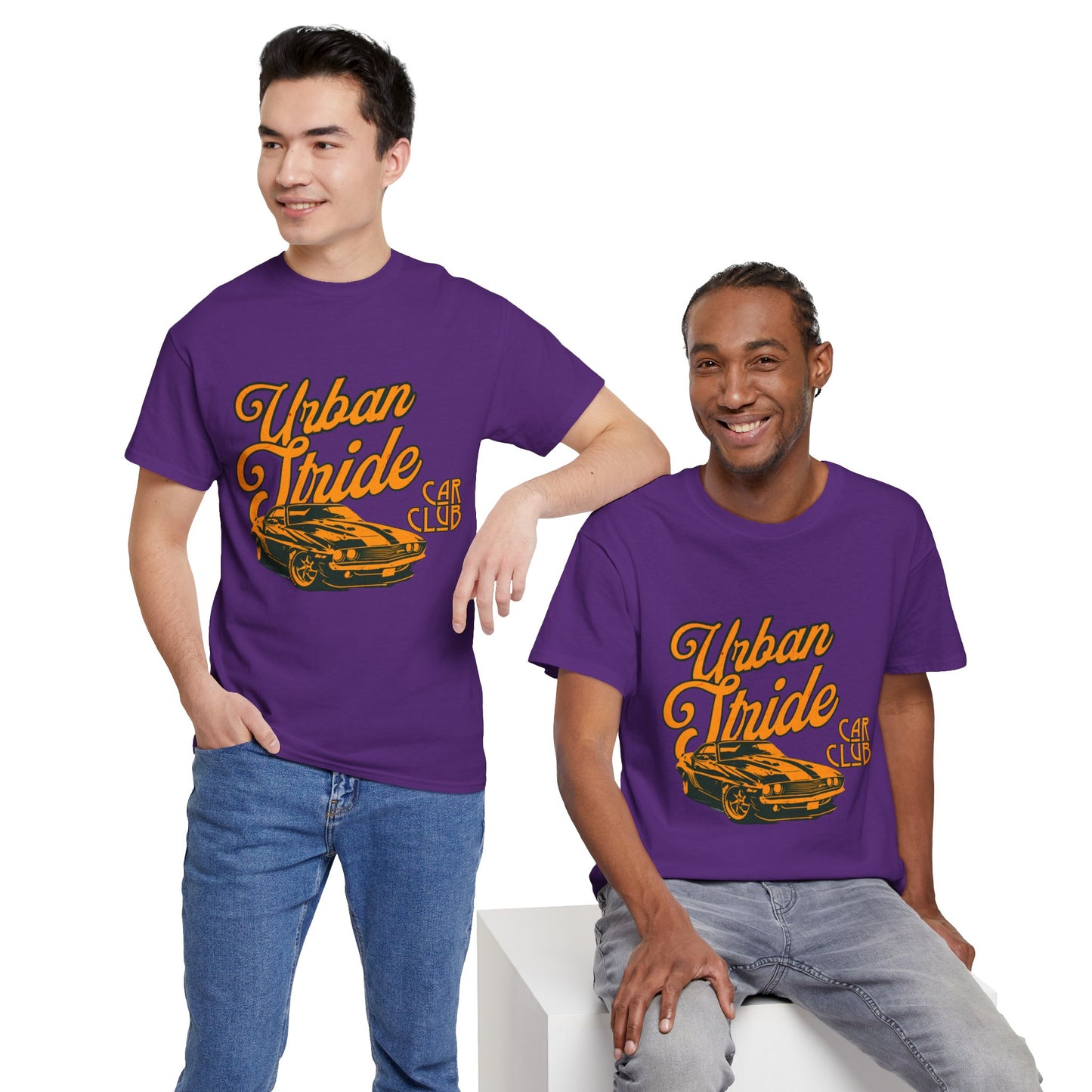 T-shirt con scritta "Urbanstride car club"