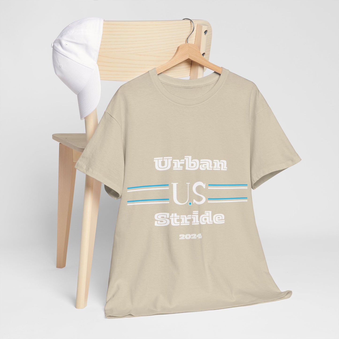 T-shirt con scritta "urbanstride " abbreviata U.S