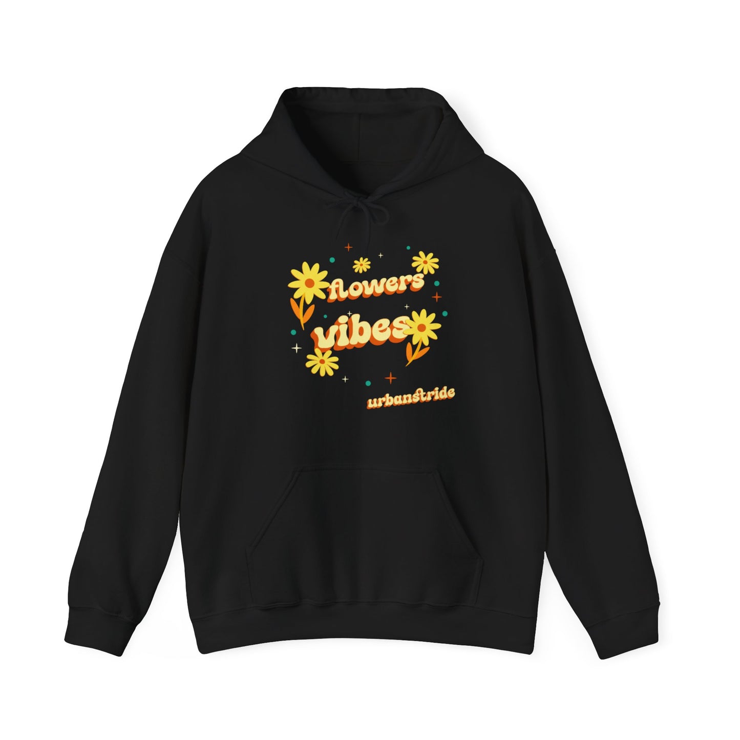 Felpa con scritta "Flowers vibes"