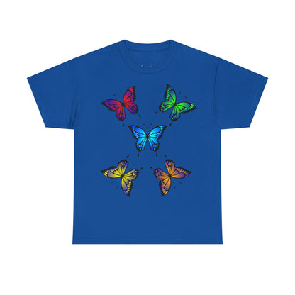 T-shirt con scritta "UrbanStride Butterfly Vibes
