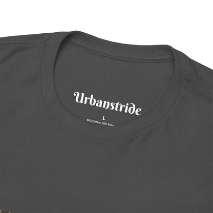 T-shirt con scritta "Sunshine feel good"