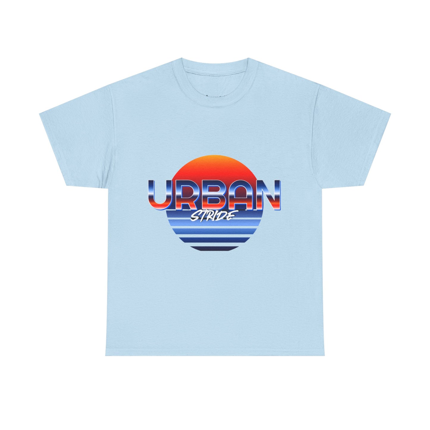 T-shirt con scritta "urbanstride" soleggiata