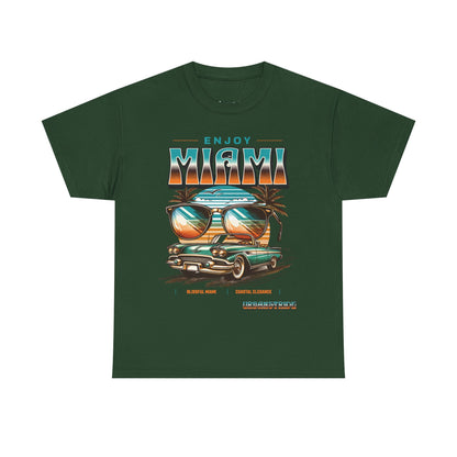 T-shirt con scritta" Enjoy Miami "
