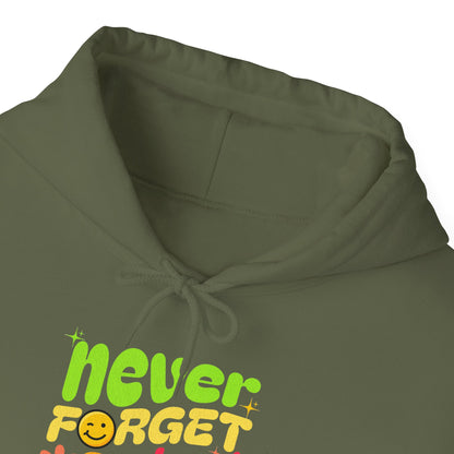 Felpa con scritta "Never forget about your passion"
