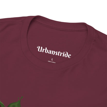 T-shirt con scritta "UrbanStride Vintage Flower