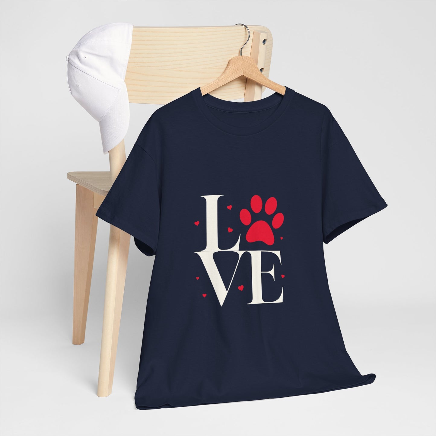 T-shirt con scritta "Love"