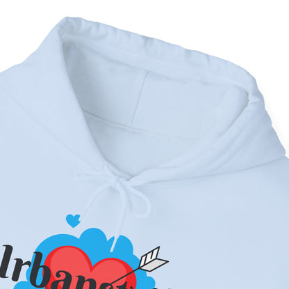 Felpa con logo "URBANSTRIDE" e cuore