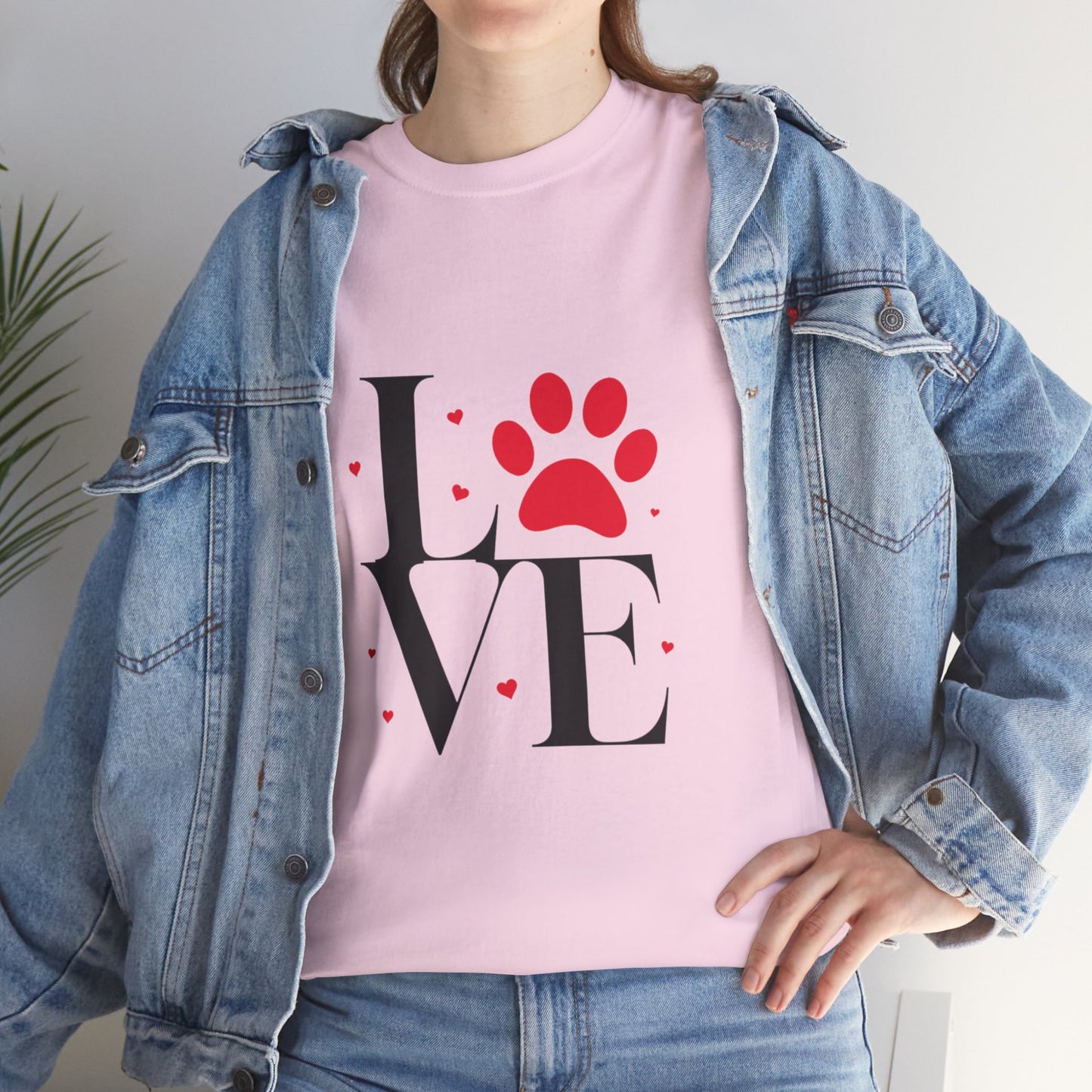 T-shirt con scritta "Love"