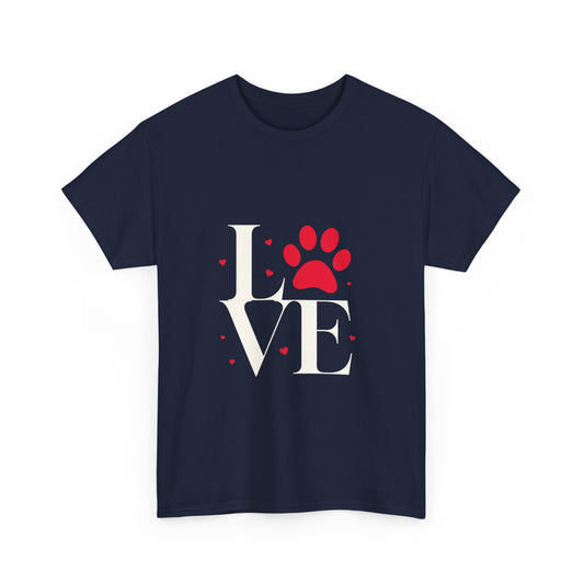 T-shirt con scritta "Love"