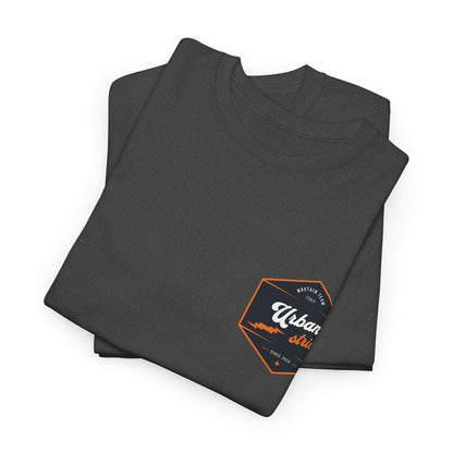 T-shirt Urban Stride® – Logo esagonale vintage in stile aviatore