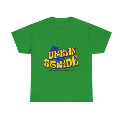 T-shirt con scritta  Stay urban Stay stride