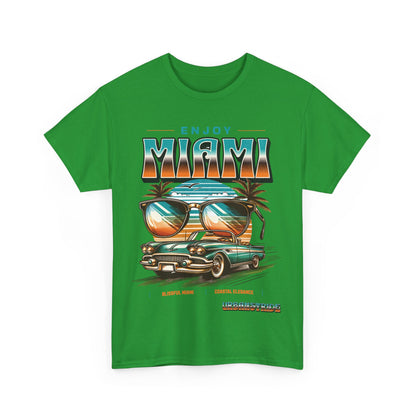 T-shirt con scritta" Enjoy Miami "