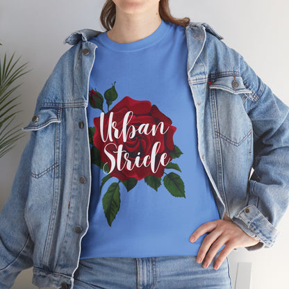 T-shirt con scritta "UrbanStride Vintage Flower