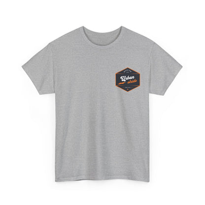 T-shirt Urban Stride® – Logo esagonale vintage in stile aviatore