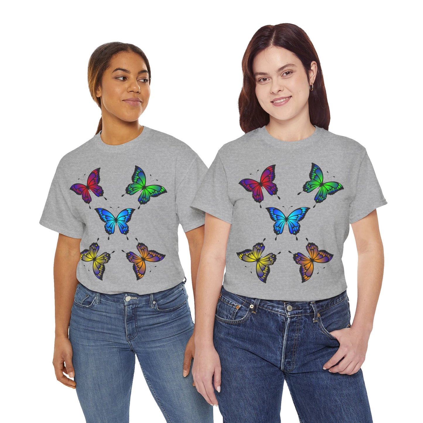 T-shirt con scritta "UrbanStride Butterfly Vibes