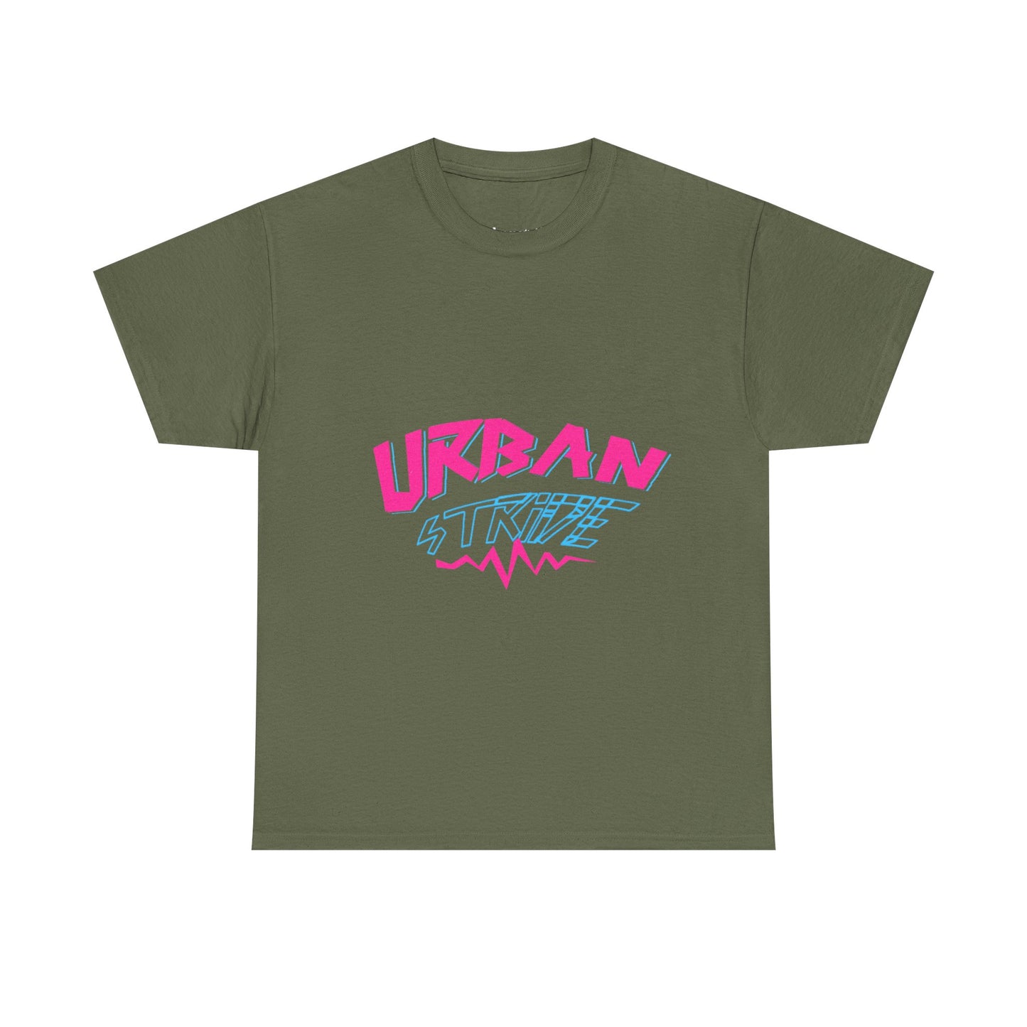 T-shirt con scritta "UrbanStride Neon Pulse"