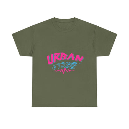 T-shirt con scritta "UrbanStride Neon Pulse"