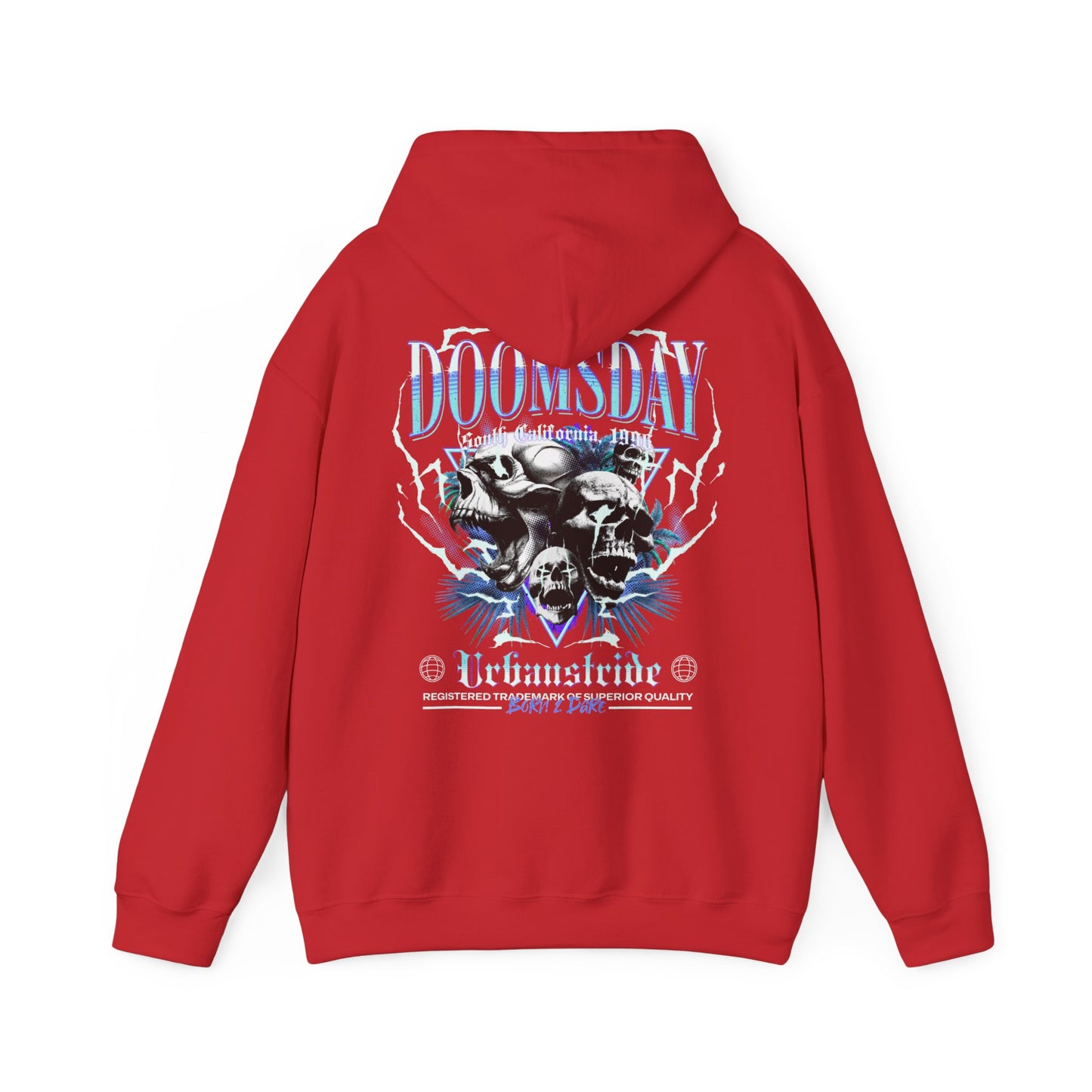 Felpa con scritta "Doomsday south california 1996"