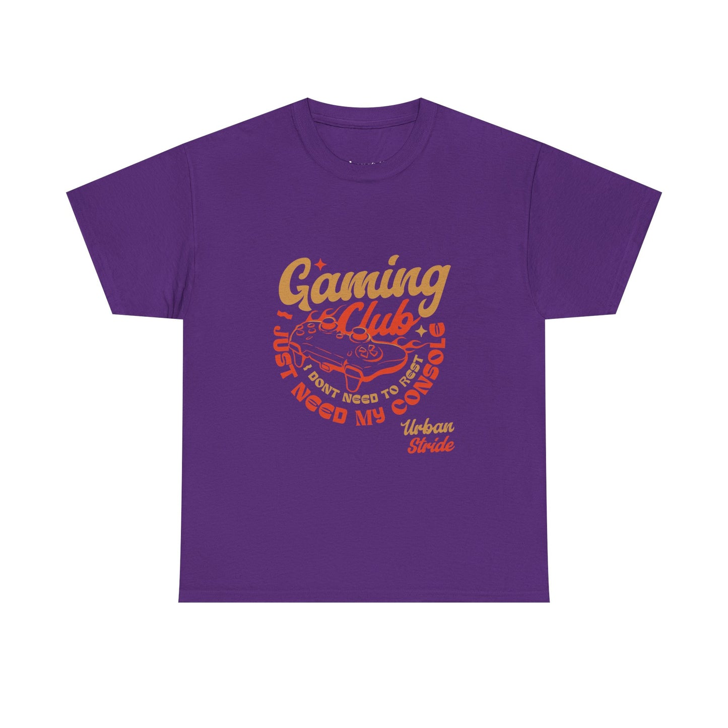T-shirt con scritta “Gaming Club – I Just Need My Console”