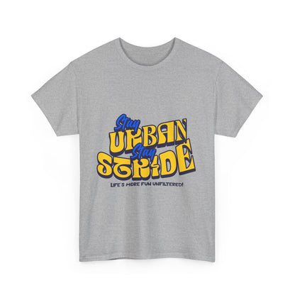 T-shirt con scritta  Stay urban Stay stride
