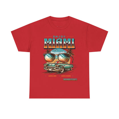 T-shirt con scritta" Enjoy Miami "