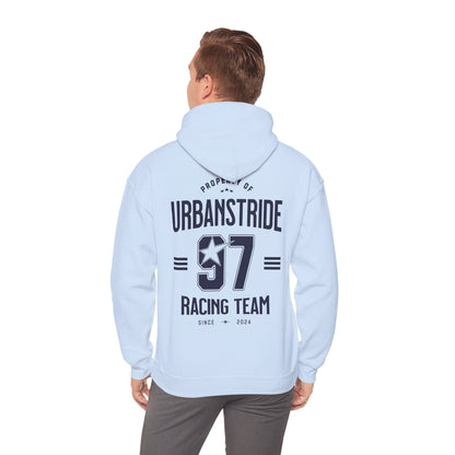 Felpa con scritta "Property of urbanstride 97 racing team since 2024"