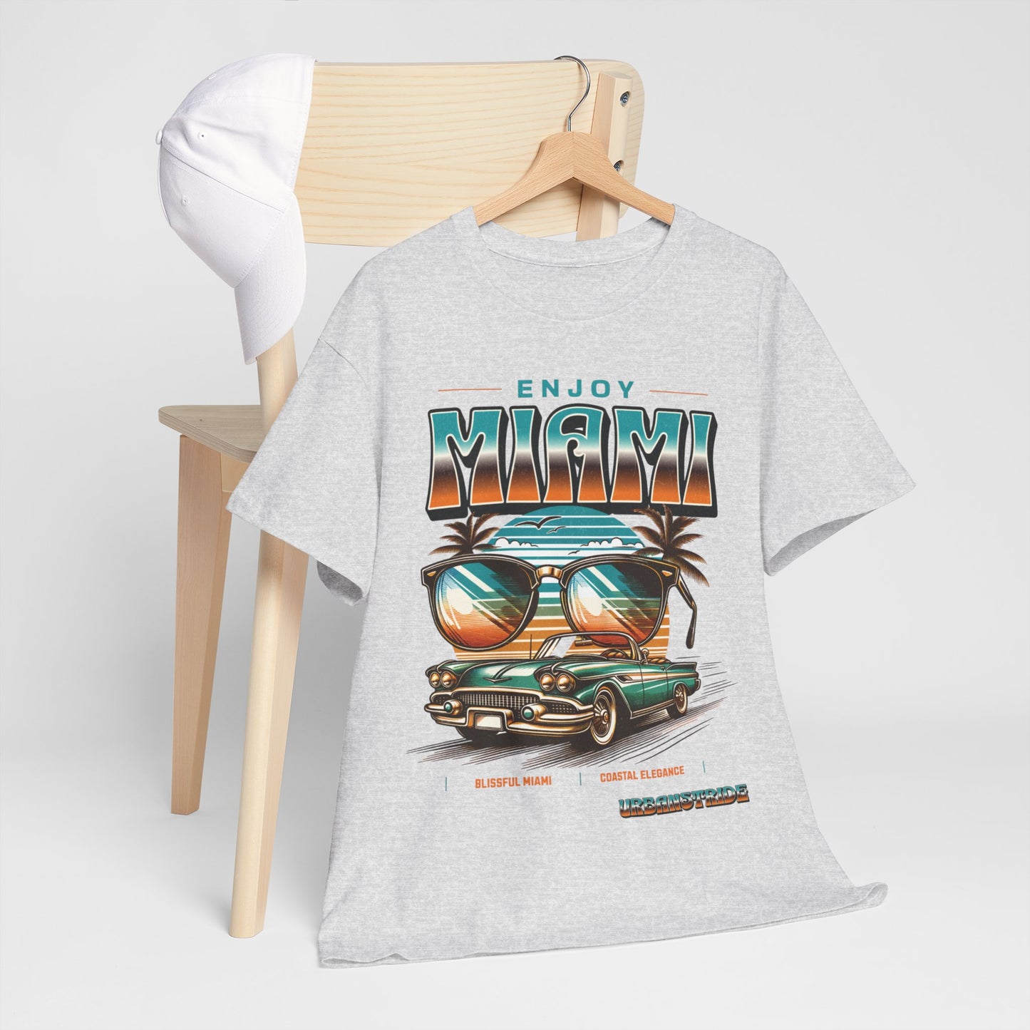 T-shirt con scritta" Enjoy Miami "