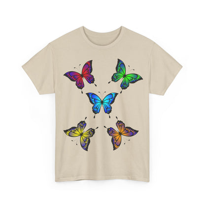 T-shirt con scritta "UrbanStride Butterfly Vibes