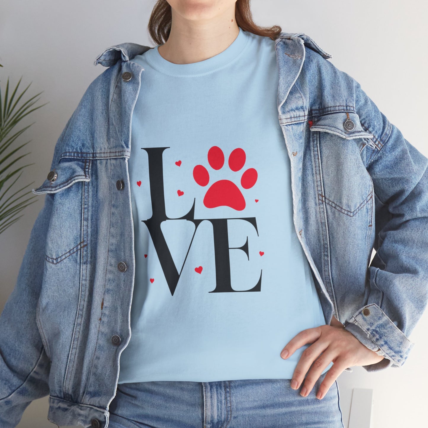 T-shirt con scritta "Love"