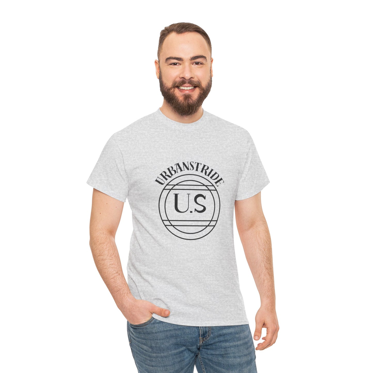 T-shirt con scritta "urbanstride" centrale