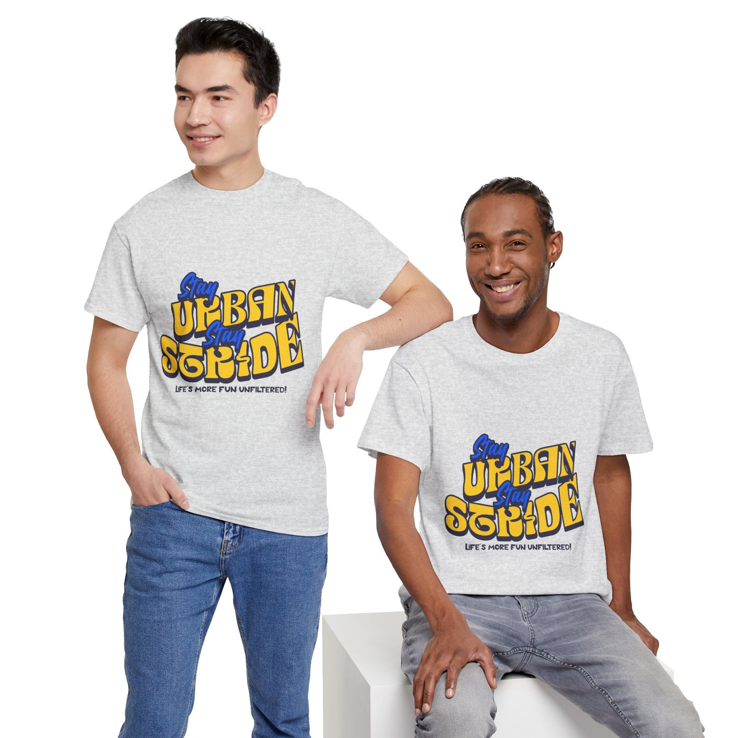 T-shirt con scritta  Stay urban Stay stride