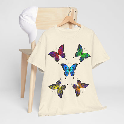 T-shirt con scritta "UrbanStride Butterfly Vibes