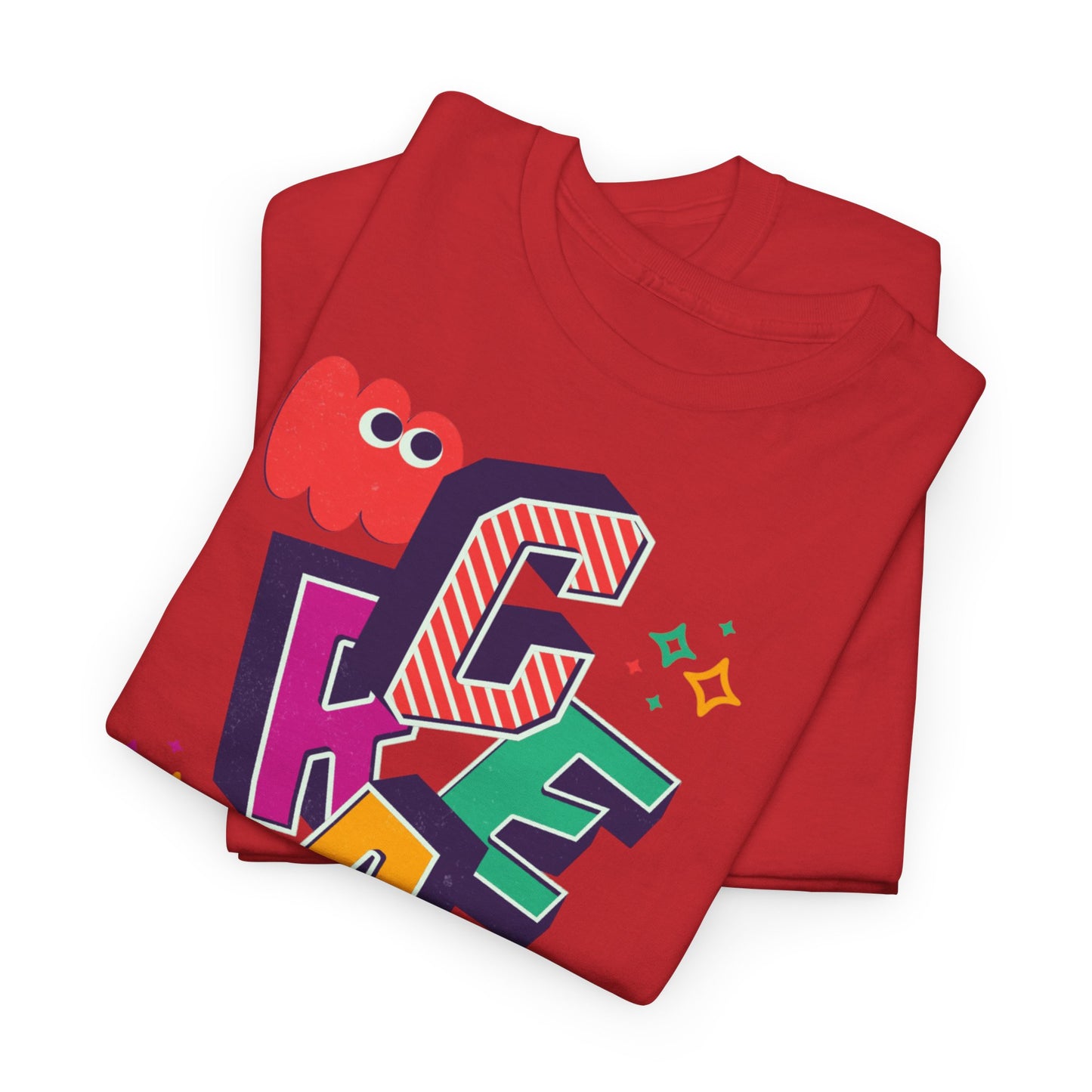 T-shirt con scritta "Create your magic"