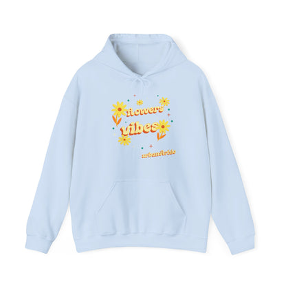 Felpa con scritta "Flowers vibes"