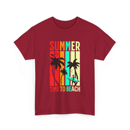 T-shirt con scritta " Summer time to the beach "