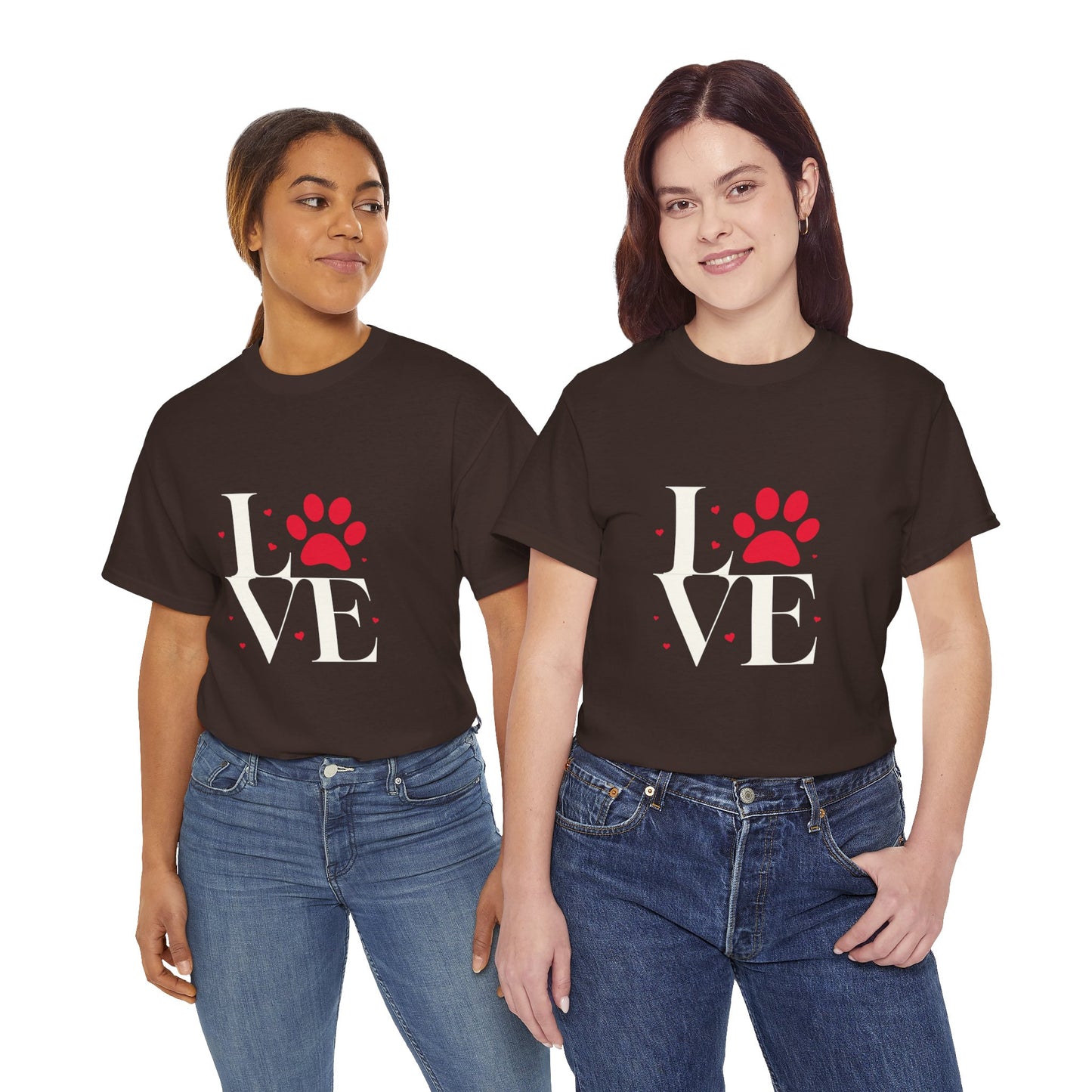 T-shirt con scritta "Love"