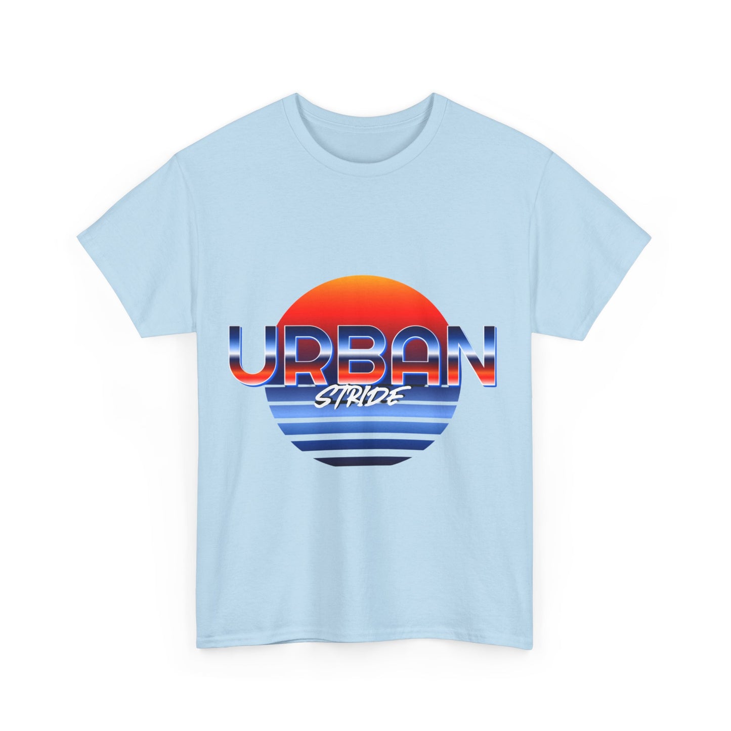 T-shirt con scritta "urbanstride" soleggiata