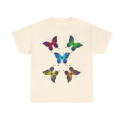 T-shirt con scritta "UrbanStride Butterfly Vibes