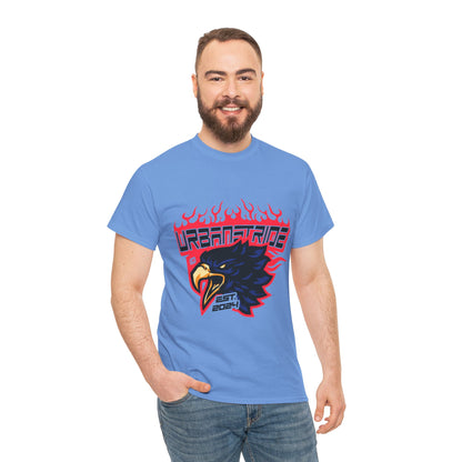 T-shirt con scritta "Urbanstride" e aquila
