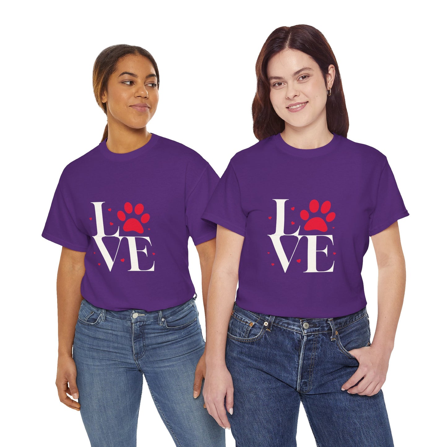 T-shirt con scritta "Love"