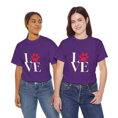 T-shirt con scritta "Love"