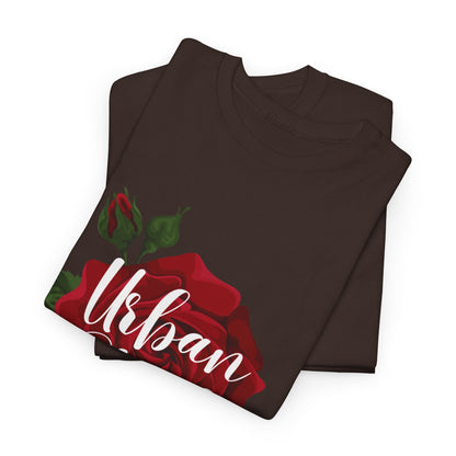 T-shirt con scritta "UrbanStride Vintage Flower