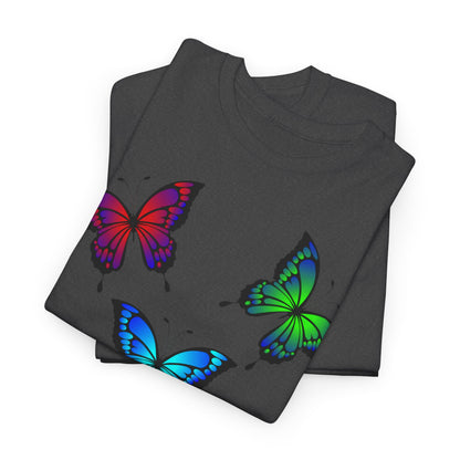 T-shirt con scritta "UrbanStride Butterfly Vibes