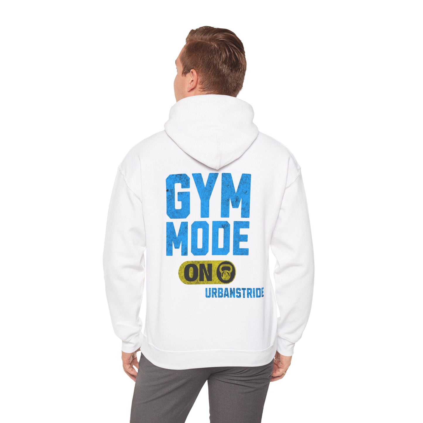 Felpa con scritta "Gym mode on"