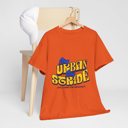 T-shirt con scritta  Stay urban Stay stride