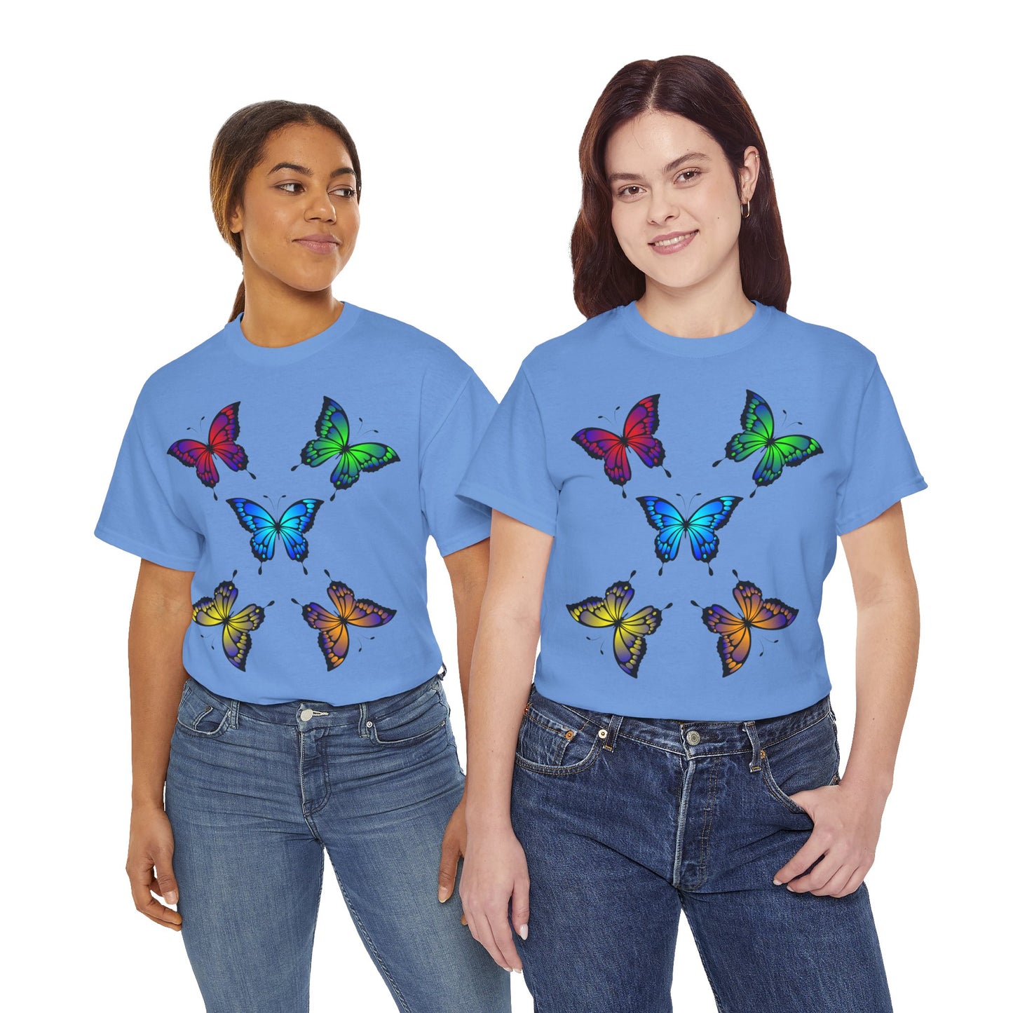 T-shirt con scritta "UrbanStride Butterfly Vibes
